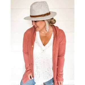 NEW BLAKELY avery boyfriend cardigan - plus in rose pink